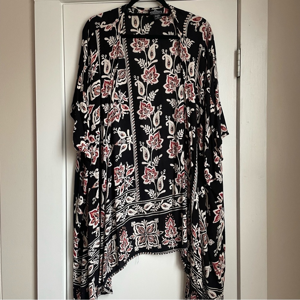 Angie Paisley Black Caftan